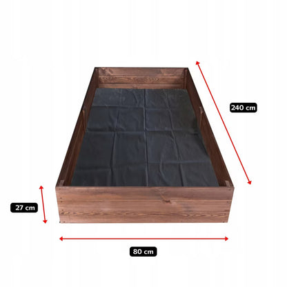 Højbed 240x80 cm Imprægneret Fyrretræ