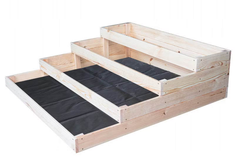 Højbed 4 Niveauer 120x120 cm Fyrretræ