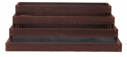 Højbed 4 Niveauer 120x120 cm Træ