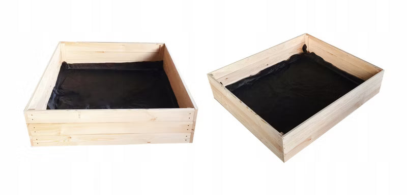 Højbed 80x120 cm Fyrretræ med Fiberdug