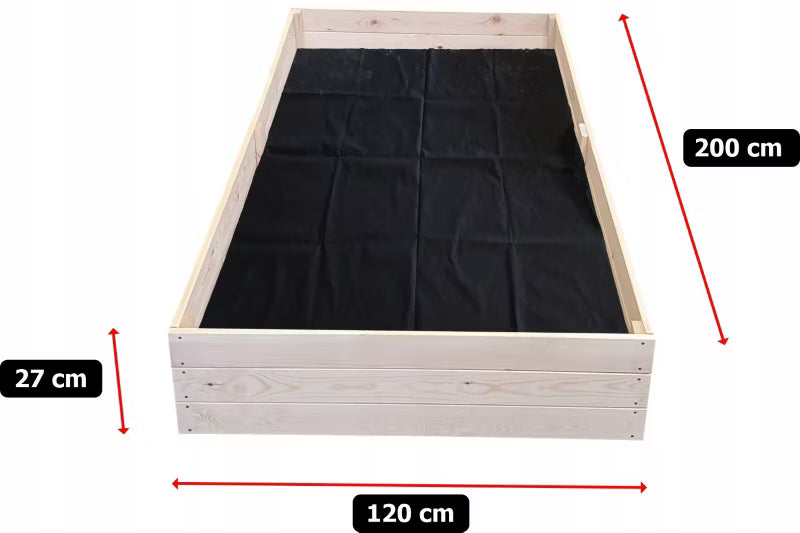 Højbed i Træ 200x120 cm Fyrretræ