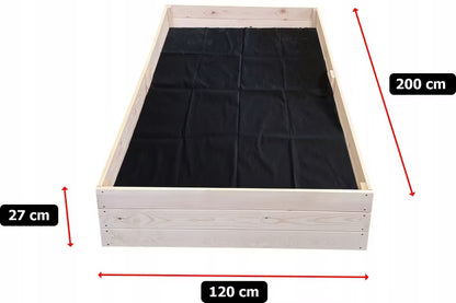 Højbed i Træ 200x120 cm Fyrretræ