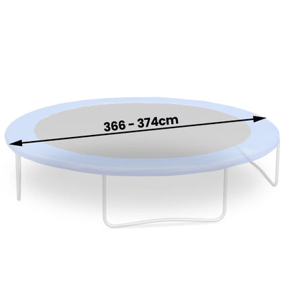 Hopmedug til Trampolin 366-374 cm Sort 64 Fjedre