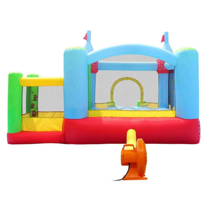 Hoppeborg med Boldbassin Flerfarvet