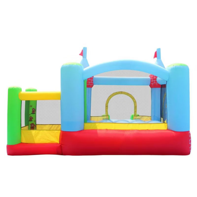 Hoppeborg med Boldbassin Flerfarvet