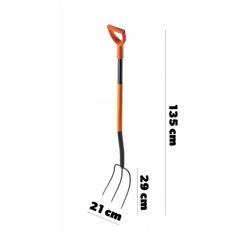 Høtyv 3 Tænder 135 cm Stål