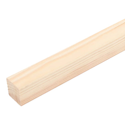 Høvlet Fyrrelise 8x8x1000 mm Skarpkantet Fyr