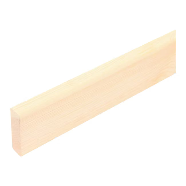 Høvlet Fyrrelise 10x20x1000 mm Natur