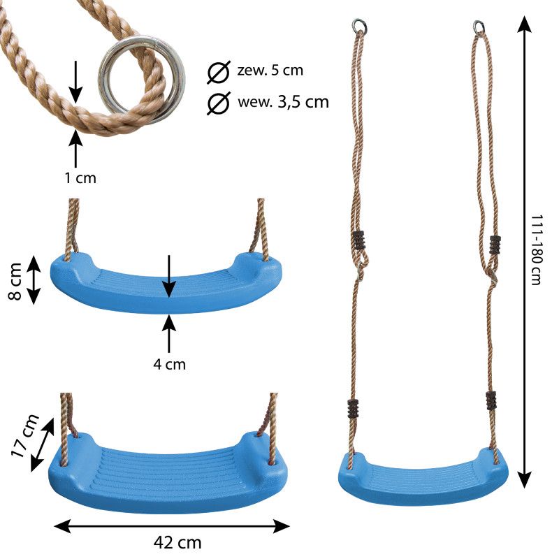 4iQ Group havegyngesæde i lyseblå, 1 stk.