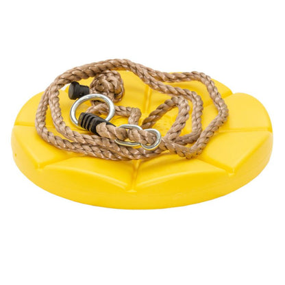 4iQ Group udendørs gynge med blomst-sæde, gul, 1 stk.