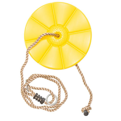 4iQ Group udendørs gynge med blomst-sæde, gul, 1 stk.