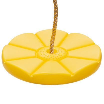 4iQ Group udendørs gynge med blomst-sæde, gul, 1 stk.