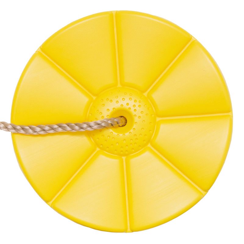 4iQ Group udendørs gynge med blomst-sæde, gul, 1 stk.