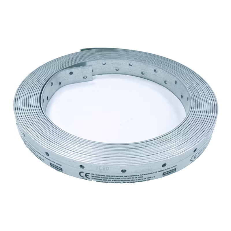 Hulbånd 20x1,5 mm 10 m Galvaniseret Stål