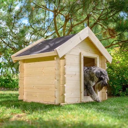 Hundehus Træ 80x99x76 cm Natur M401-1