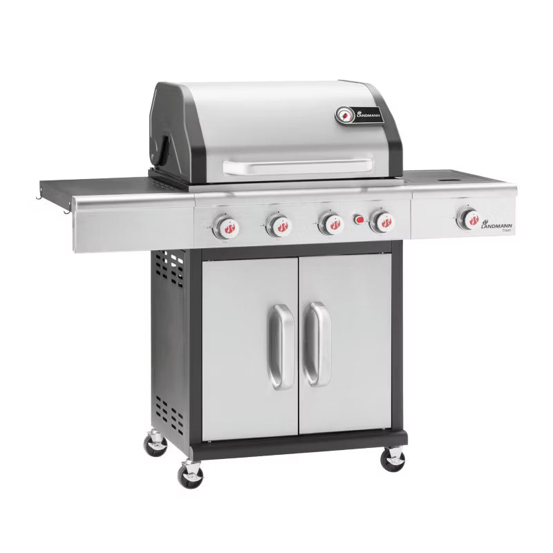 Hybridgrill Gas og Kul TRITON maxX PTS 4.1 INOX Rustfrit Stål