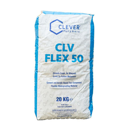 Vandtætning 2-Komponent Polymer CLV FLEX 50 24 kg Grå