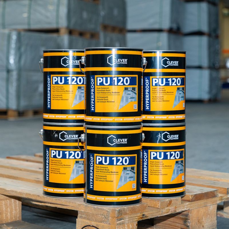 Hydroisolering Polyuretan PU120 5 kg Grå