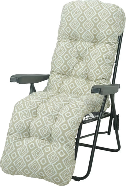 Hynde til Liggestol 158x49 cm Beige Hvid