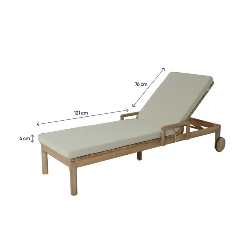 Hynde til Liggestol Tiga 197x65 cm Sand