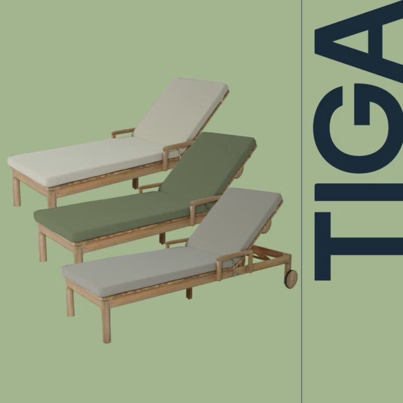 Hynde til Liggestol Tiga 197x65 cm Sand