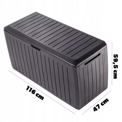 Hyndeboks 290 Liter 116,6x47x59,5 cm Brun