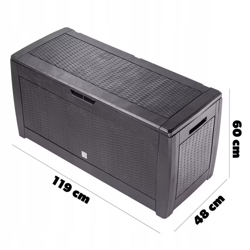 Hyndeboks 310 Liter Brun 119x48x60 cm