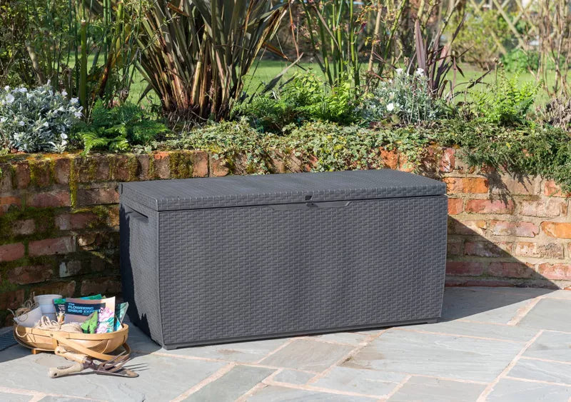 Hyndeboks Capri Rattan 123,5x53,5x57 cm 302 Liter Grafit