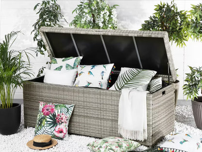 Hyndeboks Modena 158x63 cm Grå Polyrattan
