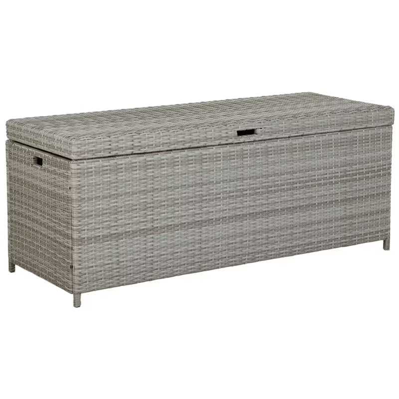 Hyndeboks Modena 158x63 cm Grå Polyrattan