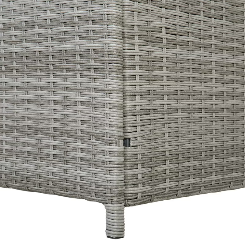 Hyndeboks Modena 158x63 cm Grå Polyrattan