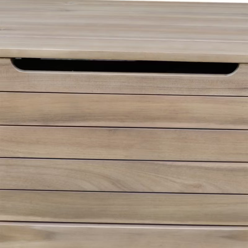 Hyndeboks Riveo 115x46,2 cm Natur Hvid med Hjul
