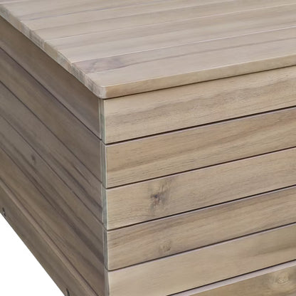 Hyndeboks Riveo 115x46,2 cm Natur Hvid med Hjul