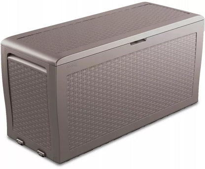 Hyndeboks Samoa Rattan 117x45x57 cm 270 Liter Cappuccino