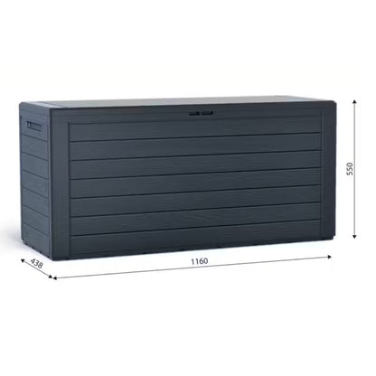 Hyndeboks Woodebox 280 Liter Antracit