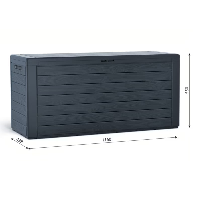 Hyndeboks Woodebox 280 Liter Antracit