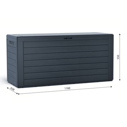 Hyndeboks Woodebox 280 Liter Antracit