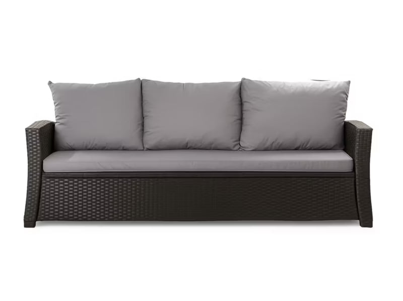 Hyndesæt til 3-personers Havesofa 160x60 cm Grå