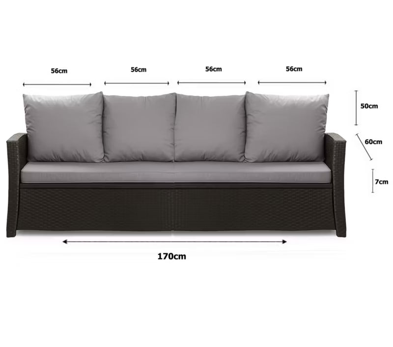 Hyndesæt til 3-Personers Havesofa