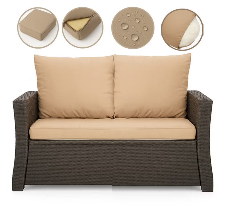 Hyndesæt til Havesofa 130x50 cm Beige