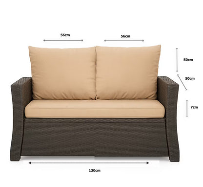 Hyndesæt til Havesofa 130x50 cm Beige