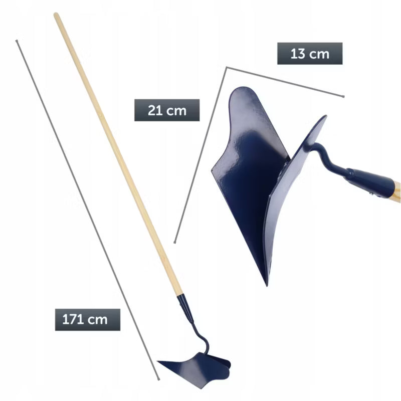 Hyppeplov 170 cm med Skaft Blå