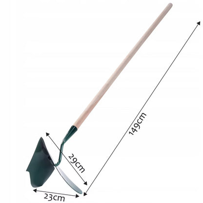 Hyppeplov med Træskaft 149 cm Grøn