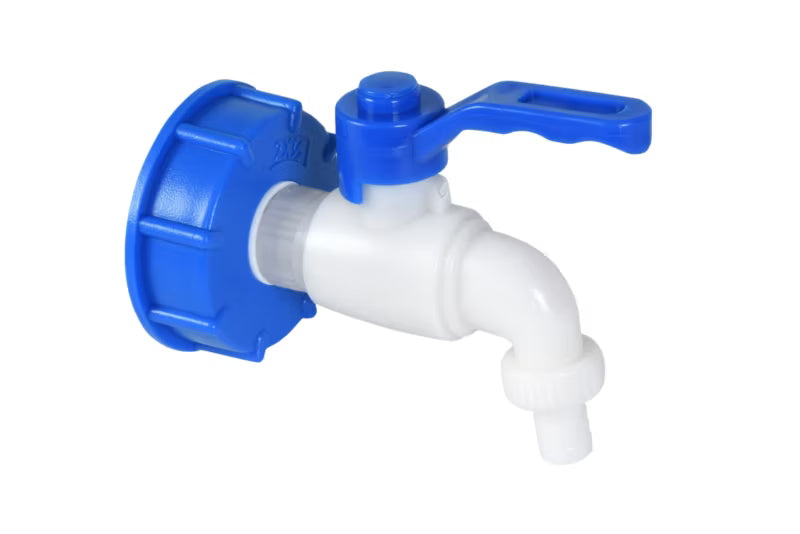 IBC Tilslutning med Hane 1/2" Plastik Hvid