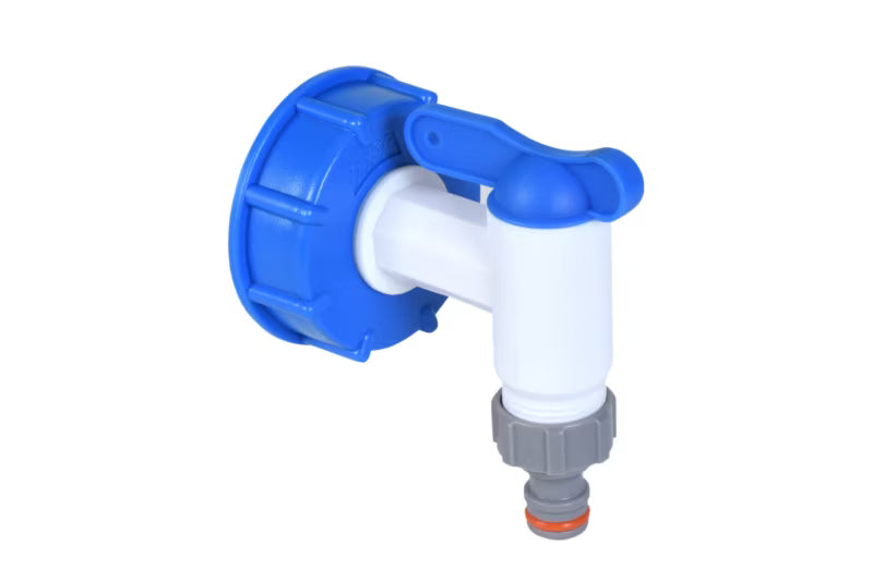 IBC Tilslutning med Hane 3/4" Plastik Hvid