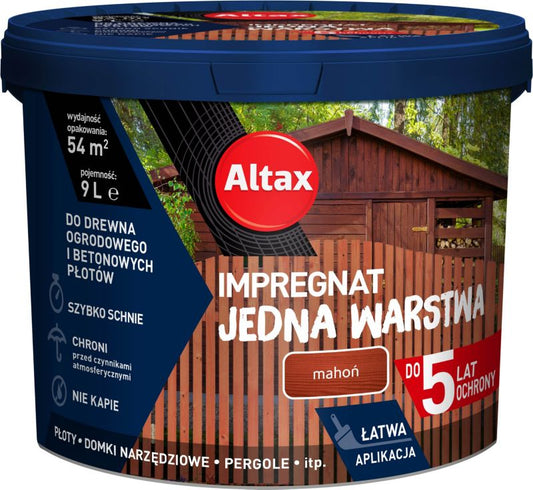 Altax Impregnering Én Lag mahogni 9 l