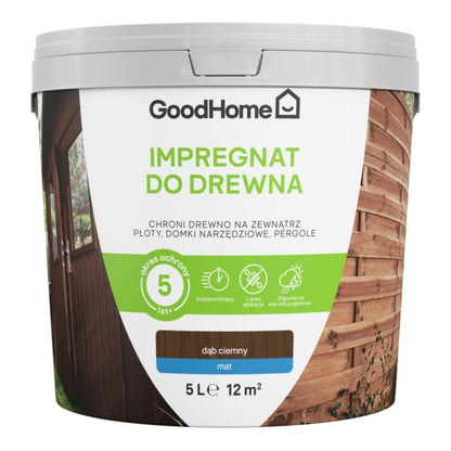 GoodHome træimpregnering mørk eg 5 l