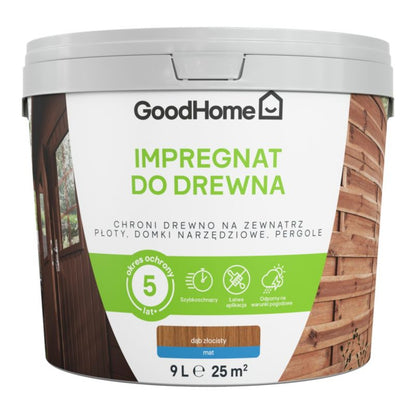 GoodHome træimpregnering i gylden eg, 10 l