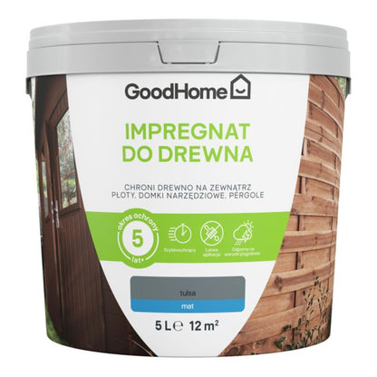 GoodHome grå træimprægnering 5 l