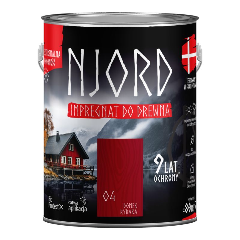 Njord træimprægnering til fiskerhytte 5 l